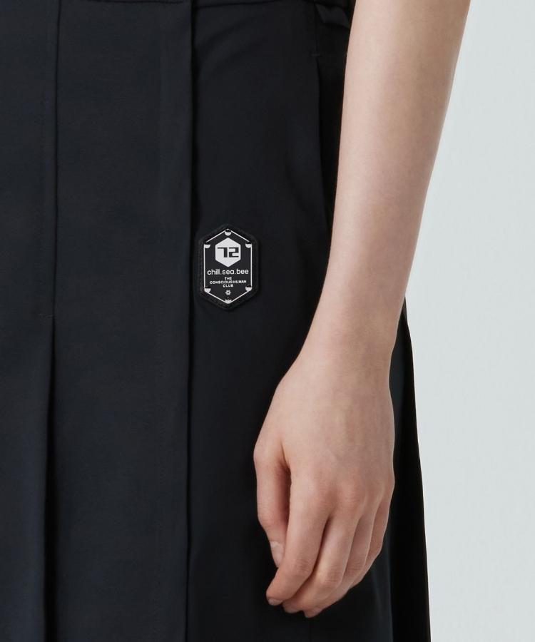 Chil Cb [Ploby]Pleated Midi Wrap Skirt.