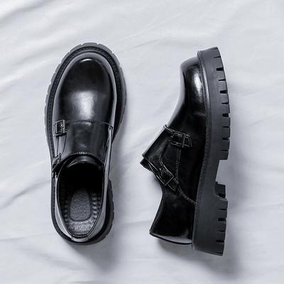 Läder Skor Herr Trend Casual Loafers Platåsulade Unga Lata Människor Pedal Trendiga Herrskor 2138-R
