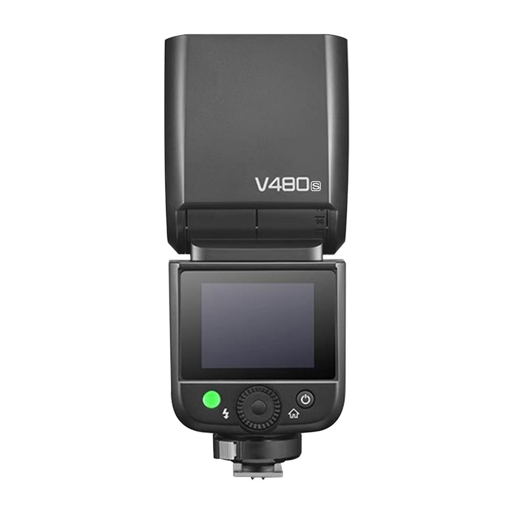GODOX V480 Kamera Blits 2.0 Tommers Berøringsskjerm 2 Kontroll Innebygd 2.4G Trådløst X-system Full Effekt Blits LED