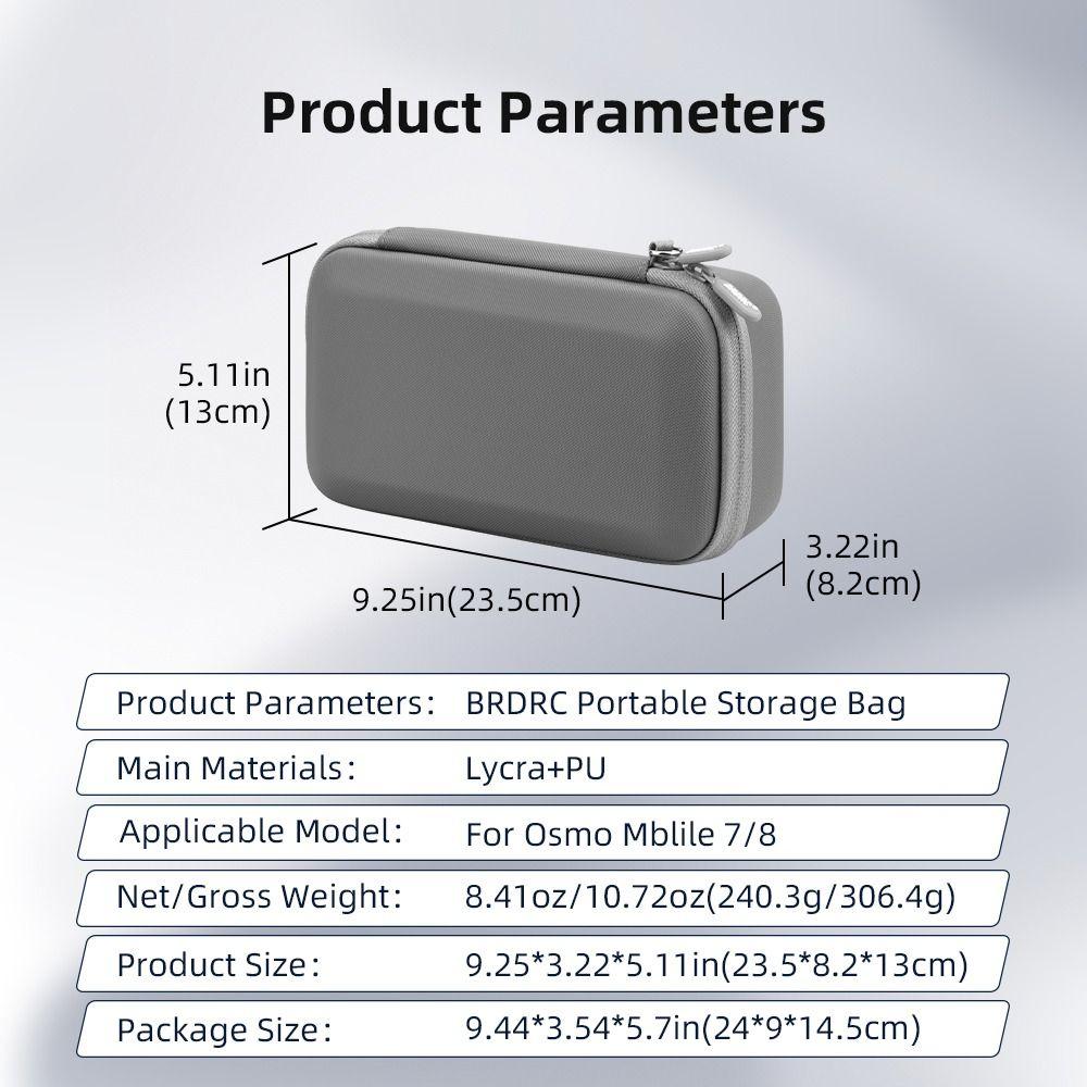 Shockproof Carrying Case Protective Handbag for DJI Osmo Mobile 8/7/7P Handheld Gimbal Accessories