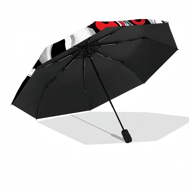 Custom Name Halloween horror Theme Automatic Umbrella, Lightweight & Portable, 8 Rib, Perfect for Outdoor Travel, Birthdays, Christmas, Gifts.
