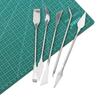 5-piece set of stainless steel knives, red card clay modeling tools, clay products, auxiliary gear knife type pottery tools