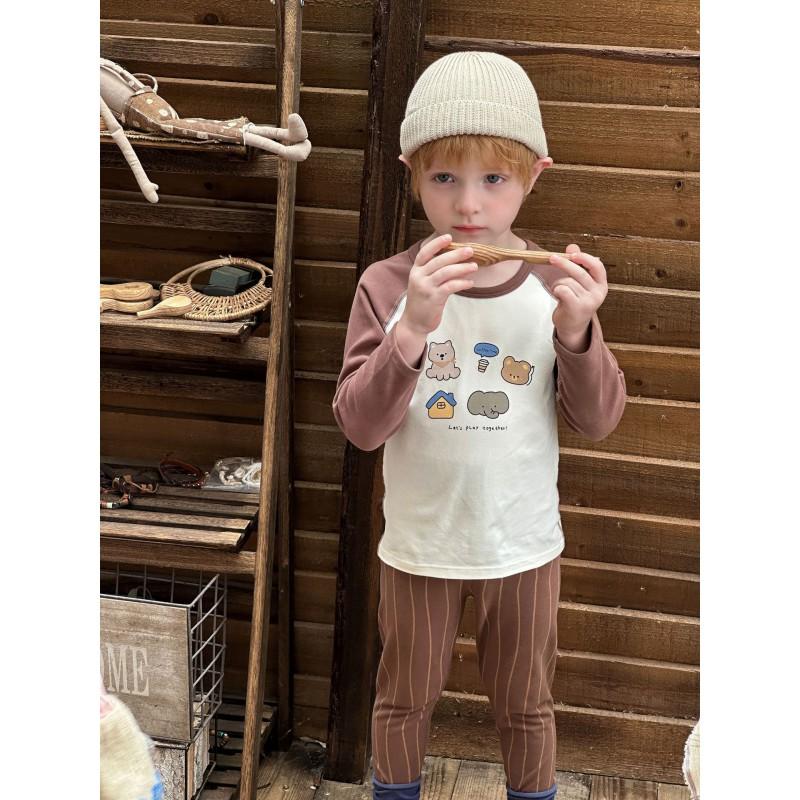 Kids Cotton Pajama Set Cartoon Sleepwear Underwear Boys Girls