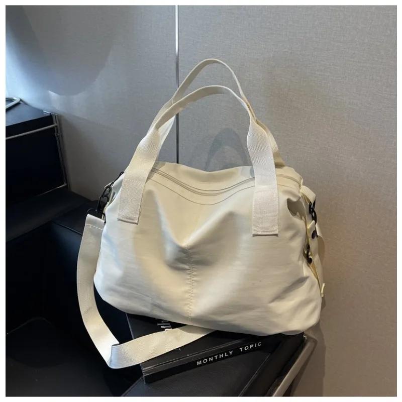 Solid Fabric Large Capacity Simple Versatile Shoulder and Crossbody Bags Casual Durable Super Cool Women's Bags
