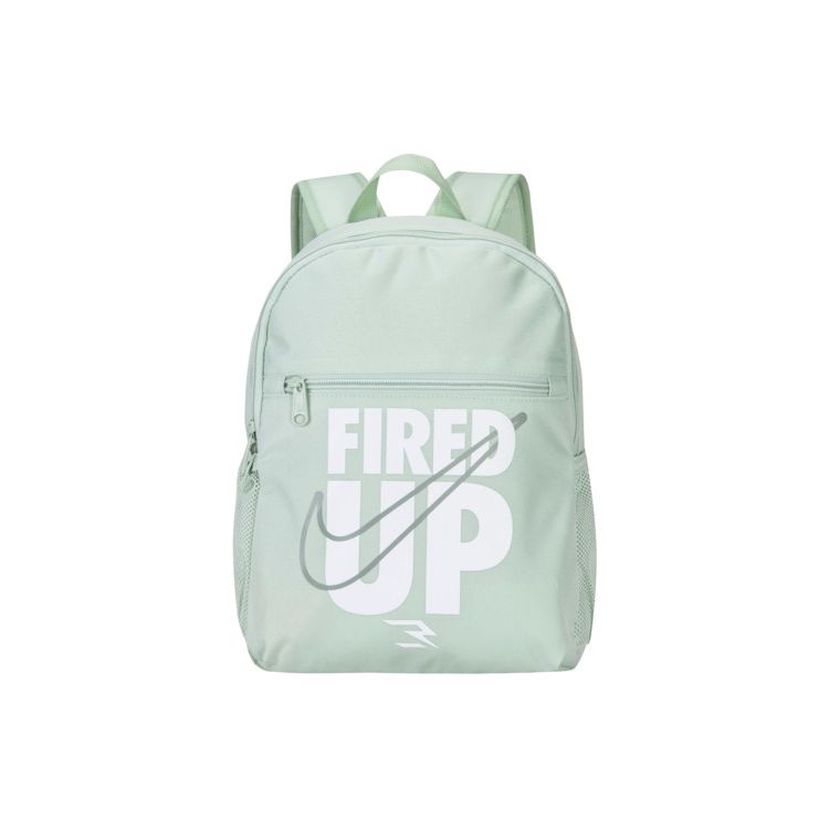 Nike 3Brand Series Letter Print Polyester Backpack Small Unisex Backpack Green NY2413021TD-002 Off-Green,Small
