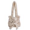 2025 Autumn/Winter Plush Bow Shoulder Bag - Sweet, Versatile, Multi-color Handbag