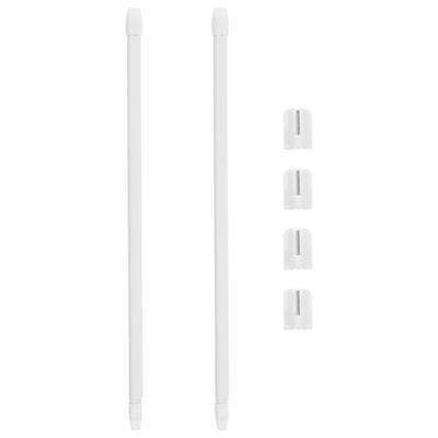 1 Set Ausziehbare Spannstange Starke Halterung Bohrlos Gardinenstange Vielseitig Einsetzbar 30-50cm für Badezimmer Schlafzimmer Küchen