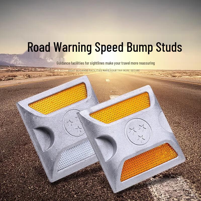 Reflective Cast Aluminum Road Studs