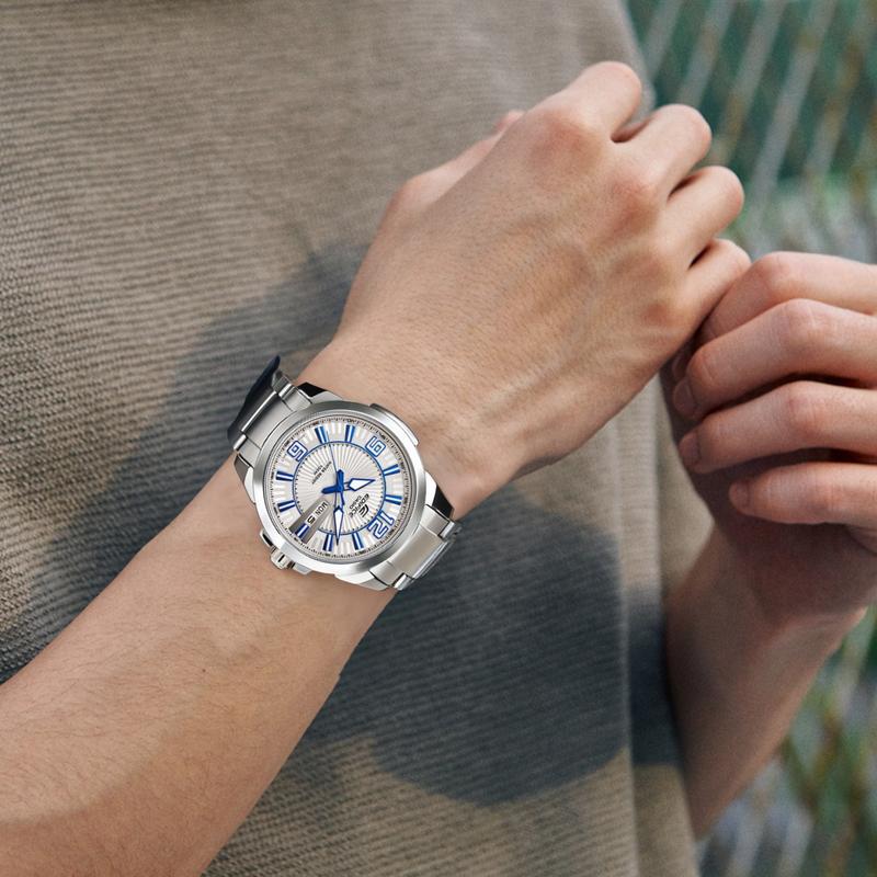 Casio CASIOEDIFICE series simple casual fashion quartz movement stainless steel strap Japanese and Korean watch men's watch silver dial EFR-103D-7A2