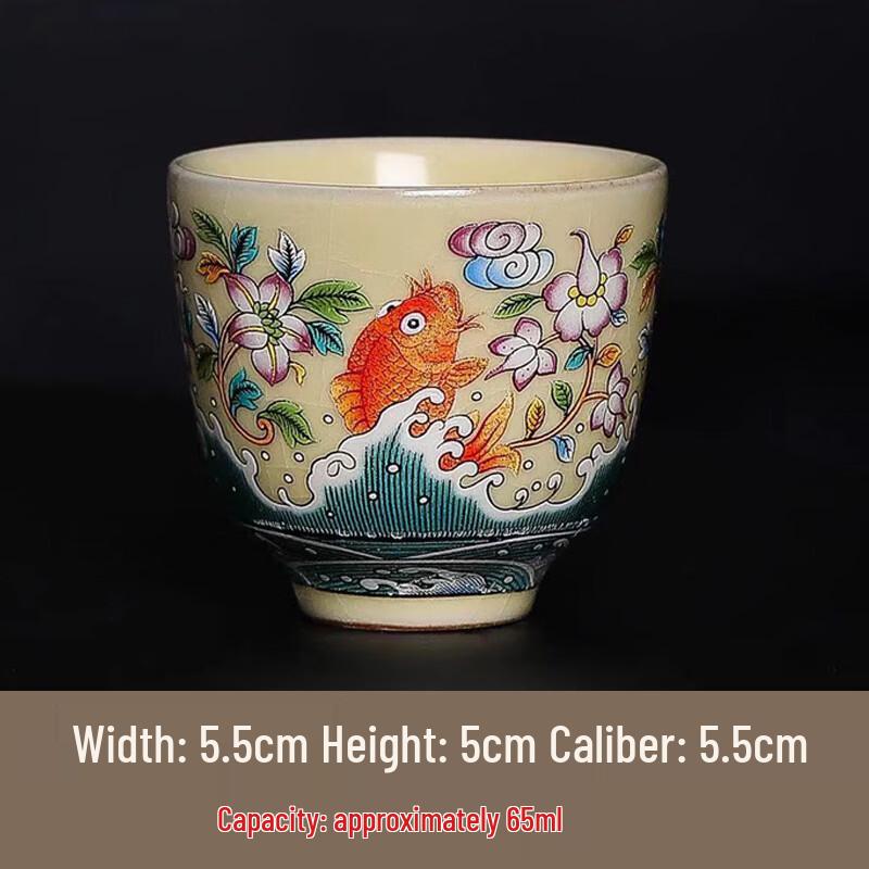 Чачунь Ру Килн Сине-белый Цветочный Саньцай Гайвань