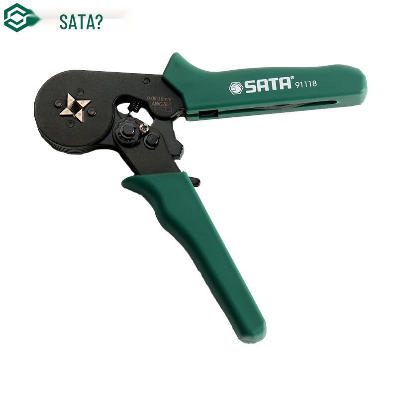 SATA 91118 Self-Adjusting European Terminal Crimping Pliers 7 inch