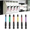 Slotted Cross Screwdriver Bits Rust Proof Set 65mm 6pcs Alloy Steel FPH1 FPH2 For Electrician For Socket Switch