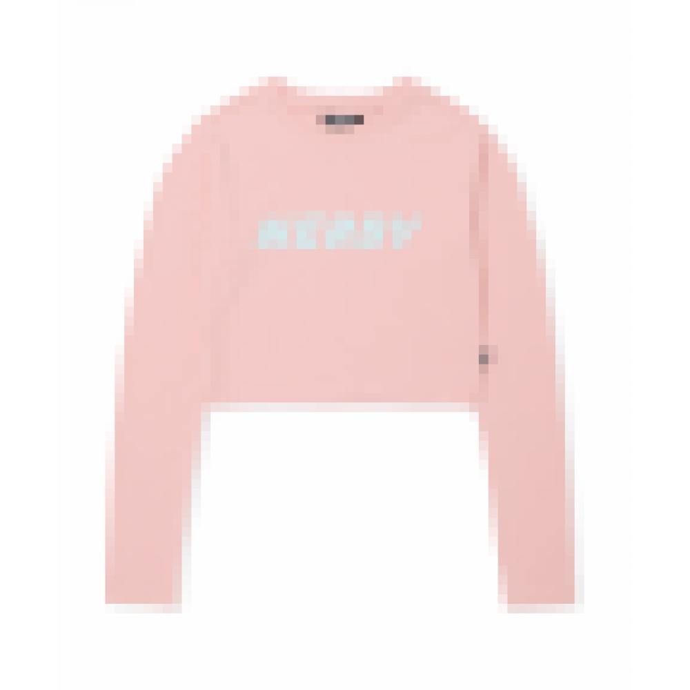 

NERDY Женская укороченная футболка с длинным рукавом розовая