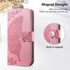For Motorola Moto G86 Power 5G Case with Strap Butterfly Pattern PU Leather Wallet Phone Cover