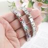 Fashion Cherry Flower Heart Star Dreamy Shiny Zircon Y2K Italian Charm Links Fit 9mm Bracelet Stainless Steel DIY Making Jewelry
