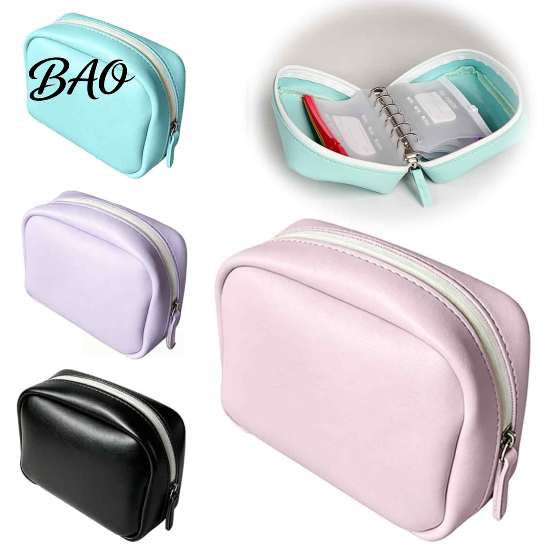 Weekly Pill Planner for Commuting A8 Waterproof Travel Organizer with 7/14 Zippered Pouches, Small Pouch Daily Supplement Travel, Portable Loose Leaf