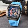 New Dragon Tiger Pattern Lassa Quartz Watch Men's Three-Pin Fashion Trend Calendar Watch