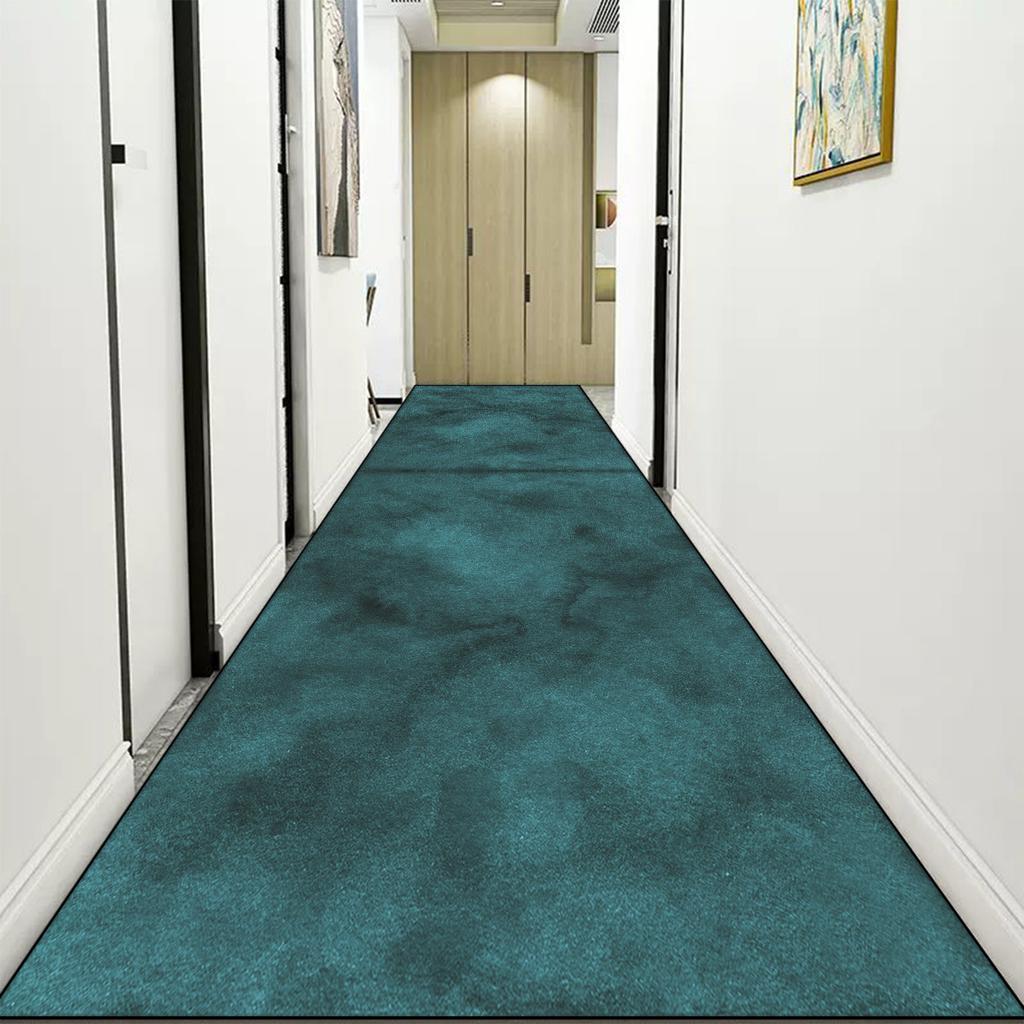 Leichter Luxus Langer Flurteppich Einfarbig Abstrakt Hallenläufer Teppiche Modern Flur Gang Bodenmatte Schlafzimmer Bettvorleger