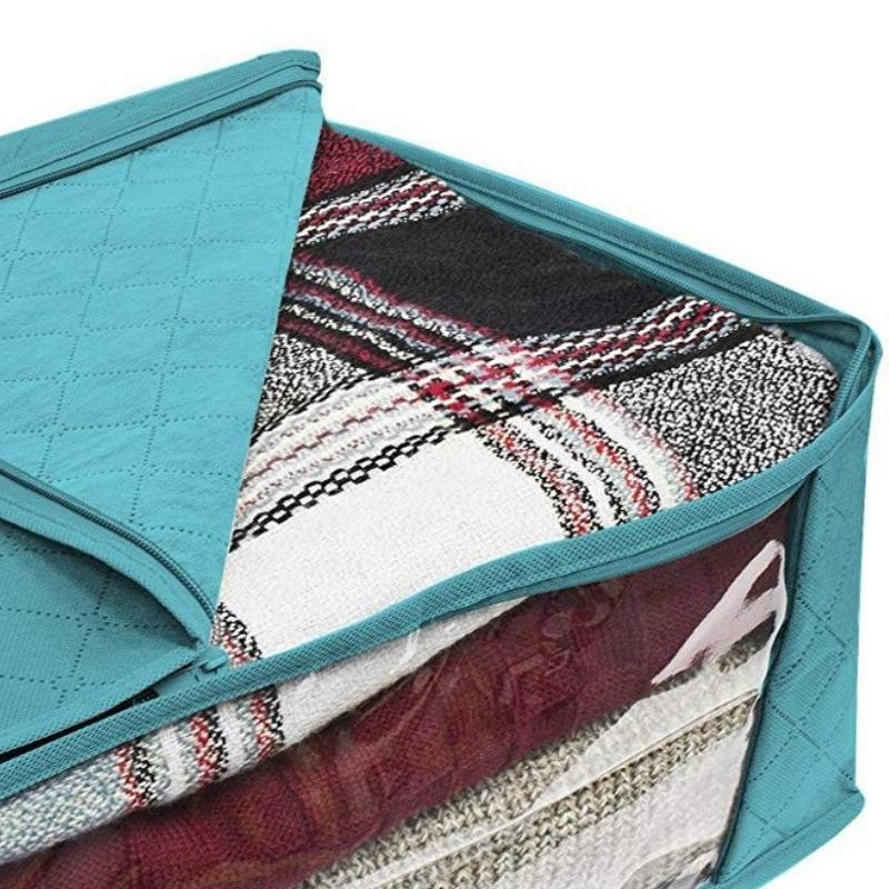 1-5PCS Folding Quilt Storage Bag Large Capacity Nonwoven Clothes Storage Bag Sealed Dustproof Storage Bag Clothes Organiser Box