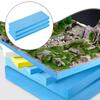3 Stück Bastel-Diorama-Basis-Zubehör Blaue Landschaftsszenerie Gebäude Schaumstoffplatte zum Modellieren Blatt