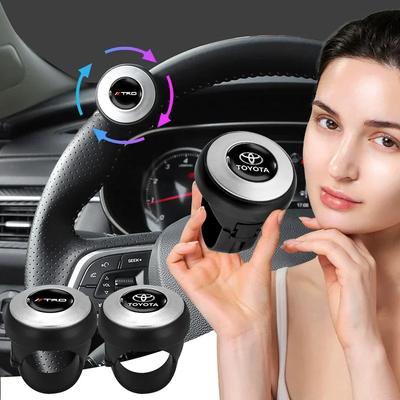 Universal Car Steering Wheel Booster Ball Labor Saving Turning Car Styling For TRD GR Logo Corolla Chr Avensis Yaris Camry