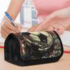 Packing Organizers 1pc Double Layer Flip Pencil Case - Graffiti Soccer Ball, Large Capacity, Portable Polyester Pen Storage Bag with Zipper Closure, I