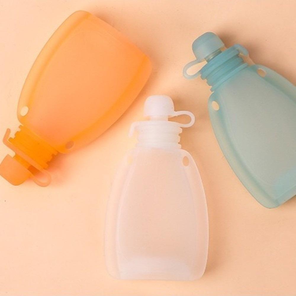 Food Grade Silicone Squeeze Feeder 120ml Large Capacity Leakproof Food Storage Bag Travel