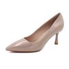 7-5 Simple solid color pointed thin heel high heels spring new high heel single shoes women