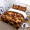 Rectangles In Earthy Tones. Bedding Sets Duvet Cover Sets Duvet Covers Pillowcases(1 * Duvet Cover 2 * Pillowcases Without Duvet Insert)
