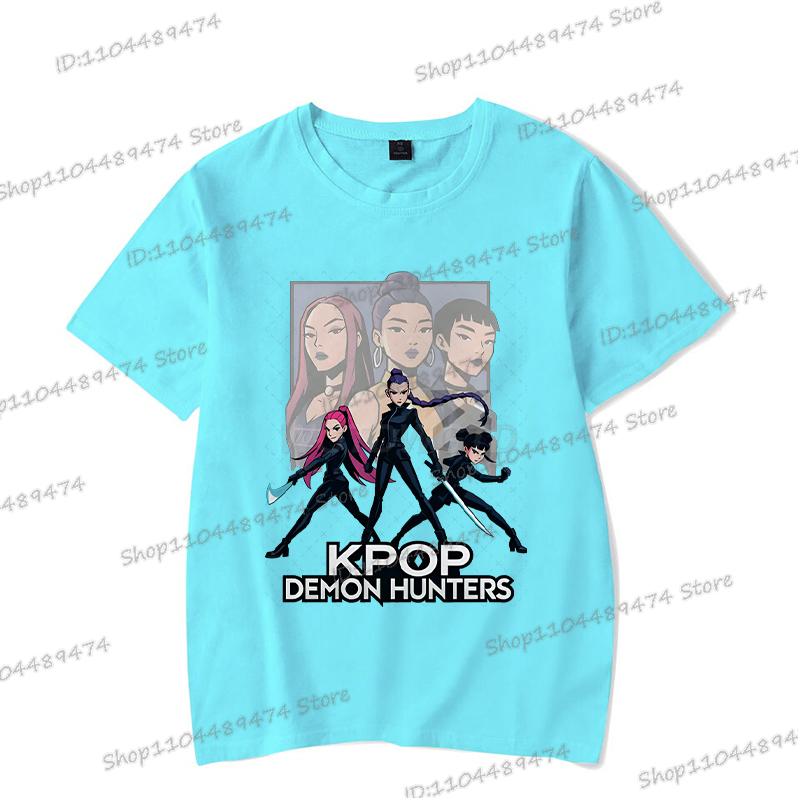 Heißer Verkauf KPop Dämonenjäger 2025 T-Shirt Herren Damen Mode Pop Punk Anime T-Shirts Unisex Vintage Cartoon Sommer T-Shirts