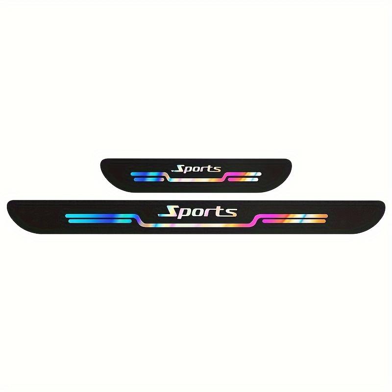 4pcs/Set Laser Cut Car Threshold Protection Bar-Scratch Resistant with Collision Enhance the Beauty of Vehicle Appearance