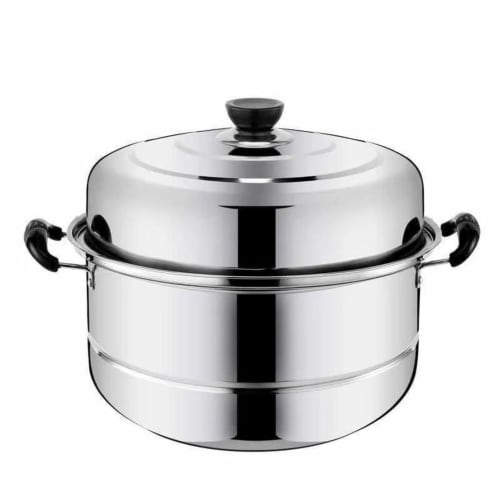 

Multifunctional Stainless Steel Steamer for Cooking, Suitable for Home Kitchens, 30cm, 2 Tiers, Two-Tier/Three-Tier Steamer, Suitable for Various Heat