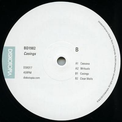 12inch Record BD1982 - Cassava; Writuals / Casings; Clear  DSK017 Diskotopia JPN 2013 Japan Reggae, Ska & Dub