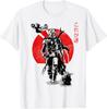 T-shirt The Mandalorian The Child Sole Rosso Inchiostro Ritratto