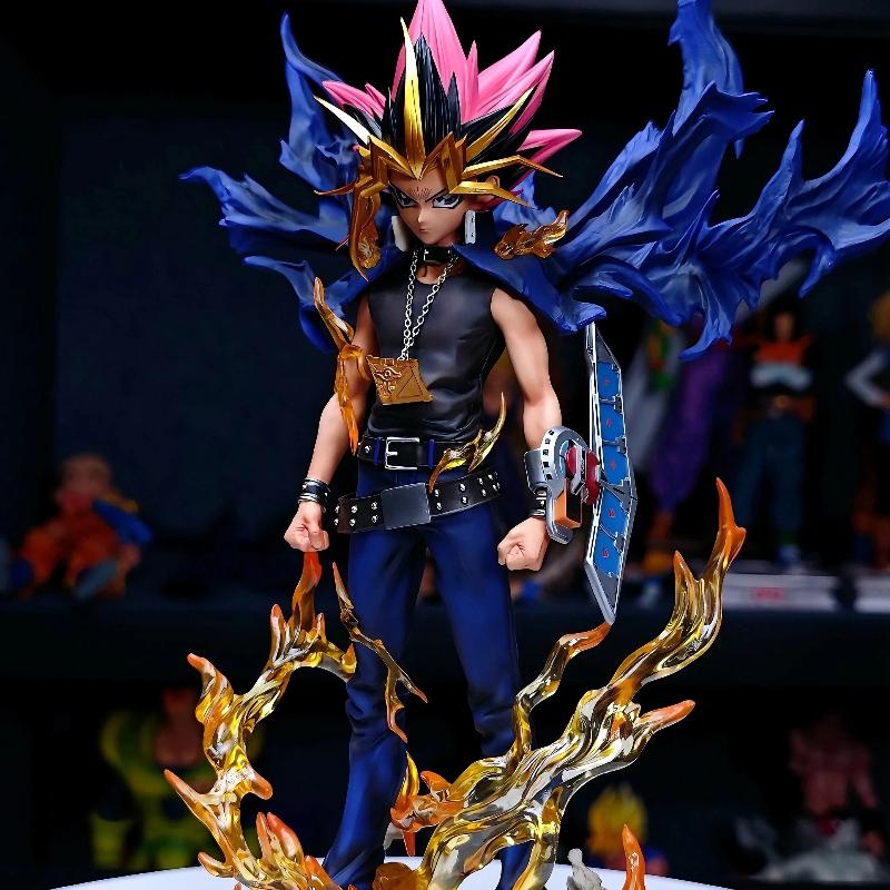 Yugi Muto Figure Dark Game Dimensional Figurine Duel Monsters Action Figures 28cm PVC Statue Collection Ornament Kids Toy Gifts