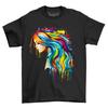 Mermaid Paint Drip Design T-Shirt Mens Womens Tees Top - Dive Into Style! Funny T-Shirt Mens Womens Tees Top, Unisex Print