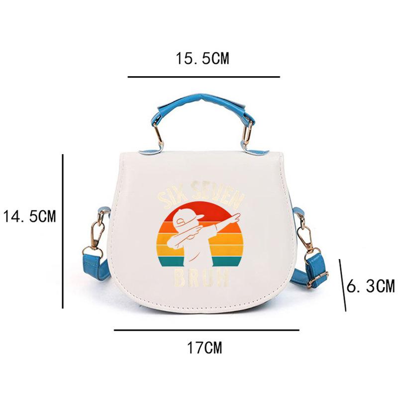 6 7 Numbers Dabbing Six Seven Bruh Cross-border Portable Women s Handbag 0 синий