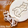 DIY Cute Animal Creative Tooth Shape Cookie Cutters Mold Cute Cat Biscuit Mold for Children Bakeware Cookie Stamp Baking Tools