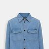 Coach SS24 Shirt Men's Light Indigo CM799-NIM