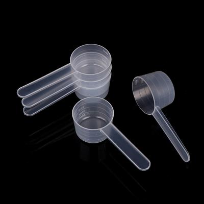 10 st 40 ml 20 g Mätsked med platt botten och gradering med skala Transparent plast Kök Bakning Mätsked Servis