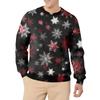 Men's Casual Fashion Printed Round Neck Pullover Sweatshirt