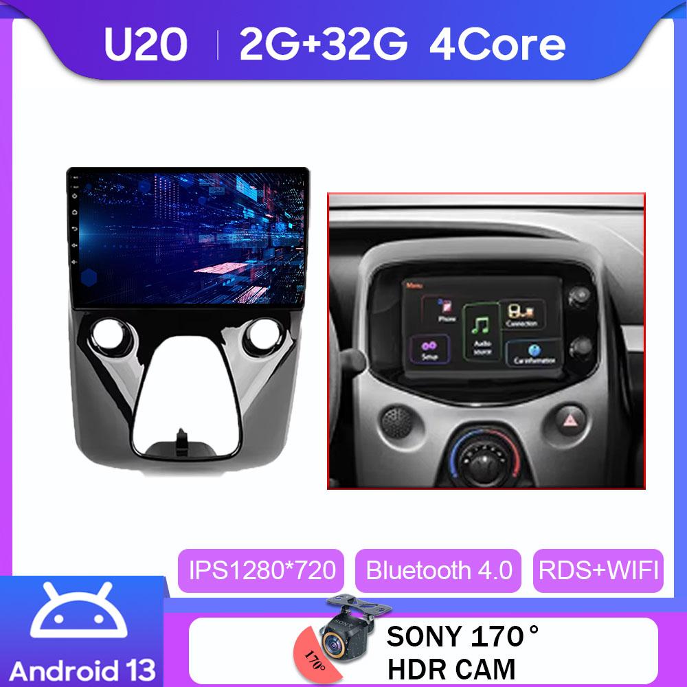 

Car Radio For Peugeot 108 For Toyota Aygo B40 2014 - 2021 Android OS Navigation 4G WIFI BT No 2Din DVD GPS CPU Multimedia Player