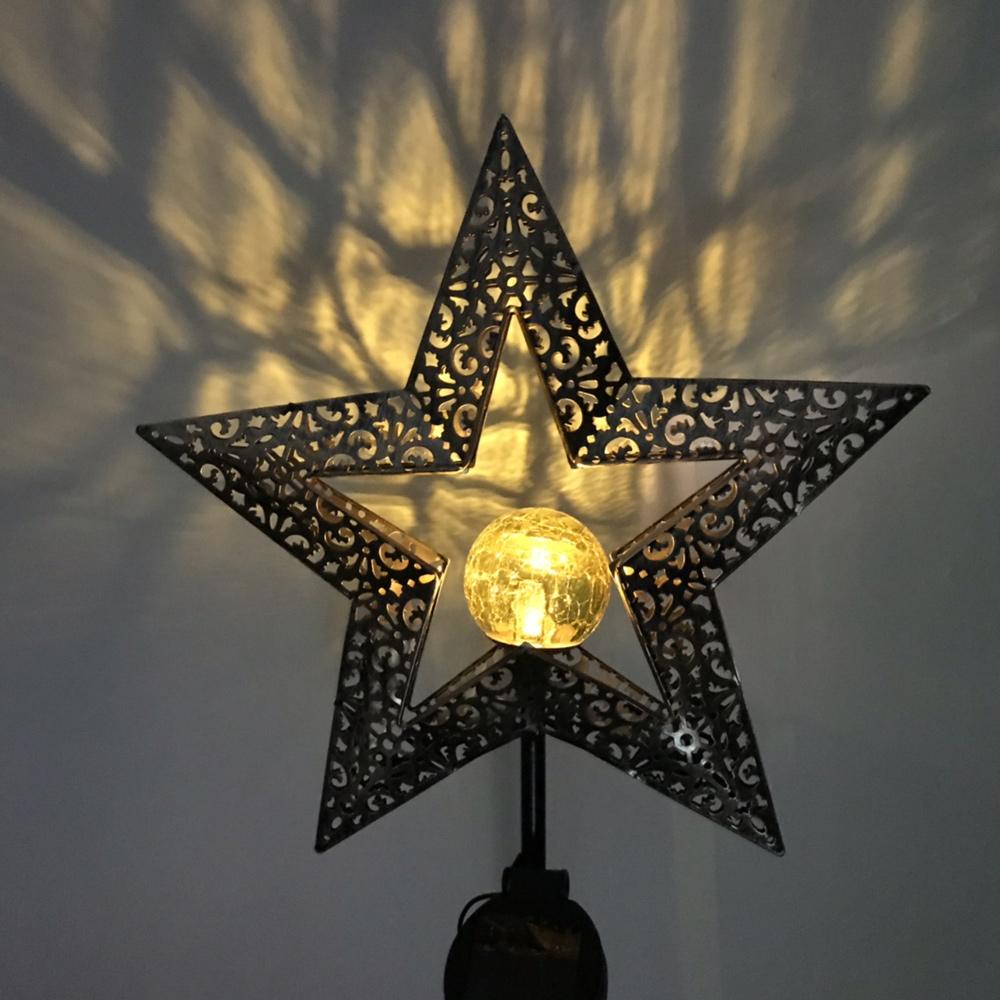 Outdoor Solar Light Metal Garden Decoration Light Waterproof Lawn Lamp Auto ON/OFF for Outside