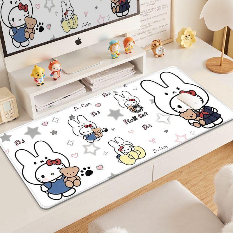 New Arrival Miffy Mouse Pad Cute Cartoon Rabbit Desk Mat Aesthetic Kawaii Computer Accessories for Dorm Bedroom Office Decor