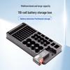 Battery Storage Rack with Tester - 116-Grid Lidless Organizer
