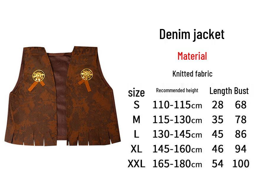 Adult Western Cowboy Halloween Costume Set