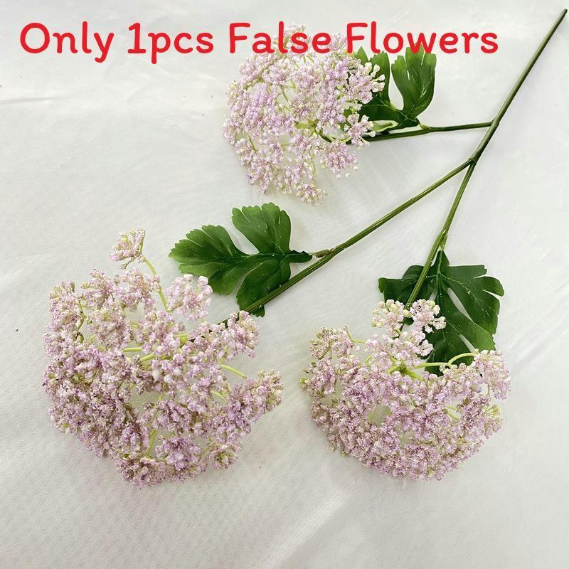 3 Rice Head Fruit Faux Plants Flocked Stems Wedding Decor Props Photography