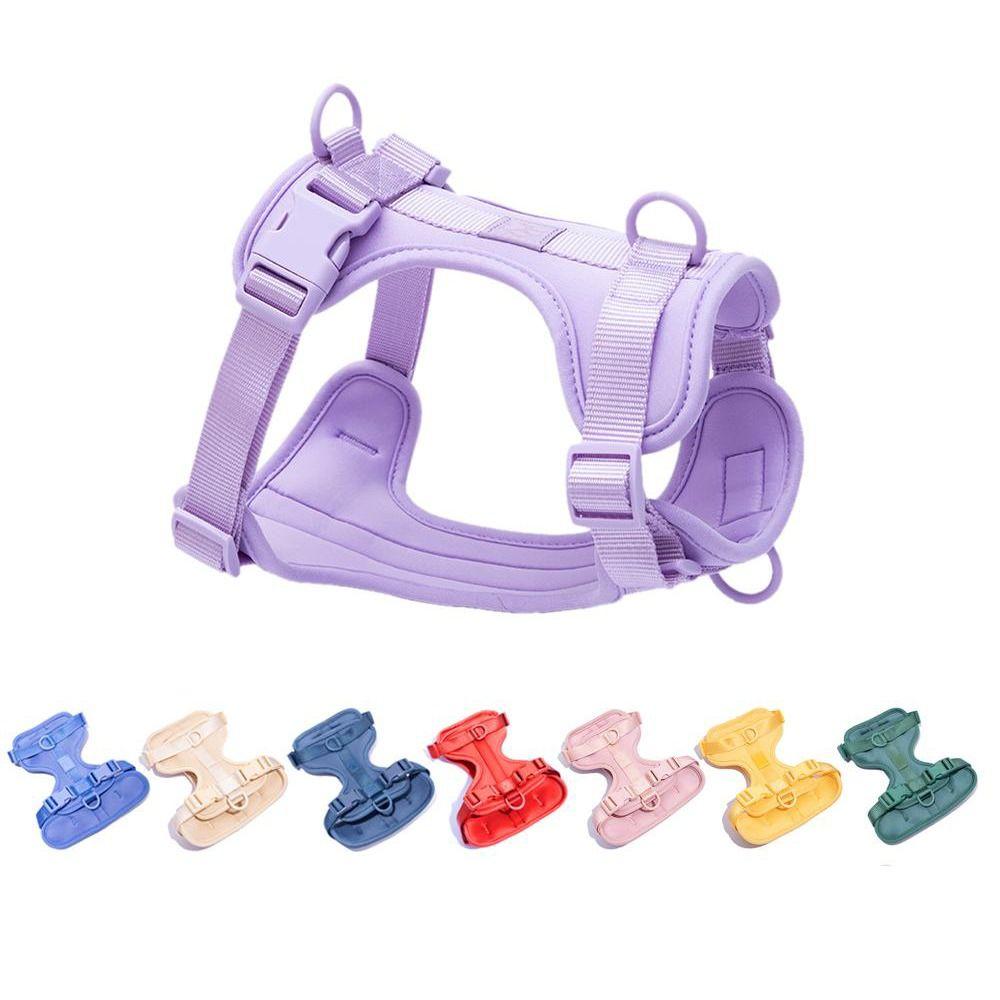 Breathable Dog Chest Strap Candy Color Puppy Clothes Fashion Pet Accessories  Pet Outdoor Walking