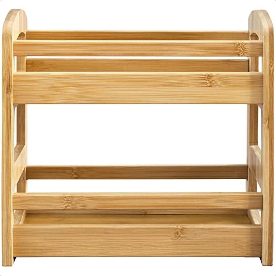 2 Shelf Spice Caddy Organizer Rack for Kitchen Countertop or Cupboard