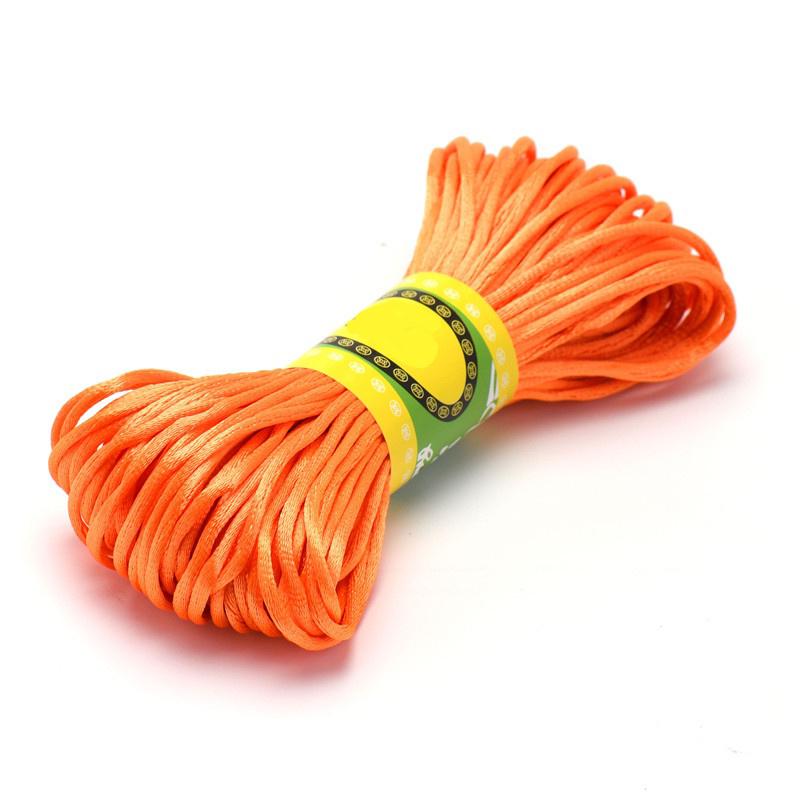 1 Pc Of 20 Meters/Bundle Of 2.5MM Chinese Knot Polyester Colored No.5 Thread Handmade Woven Rope DIY Jewelry Wire